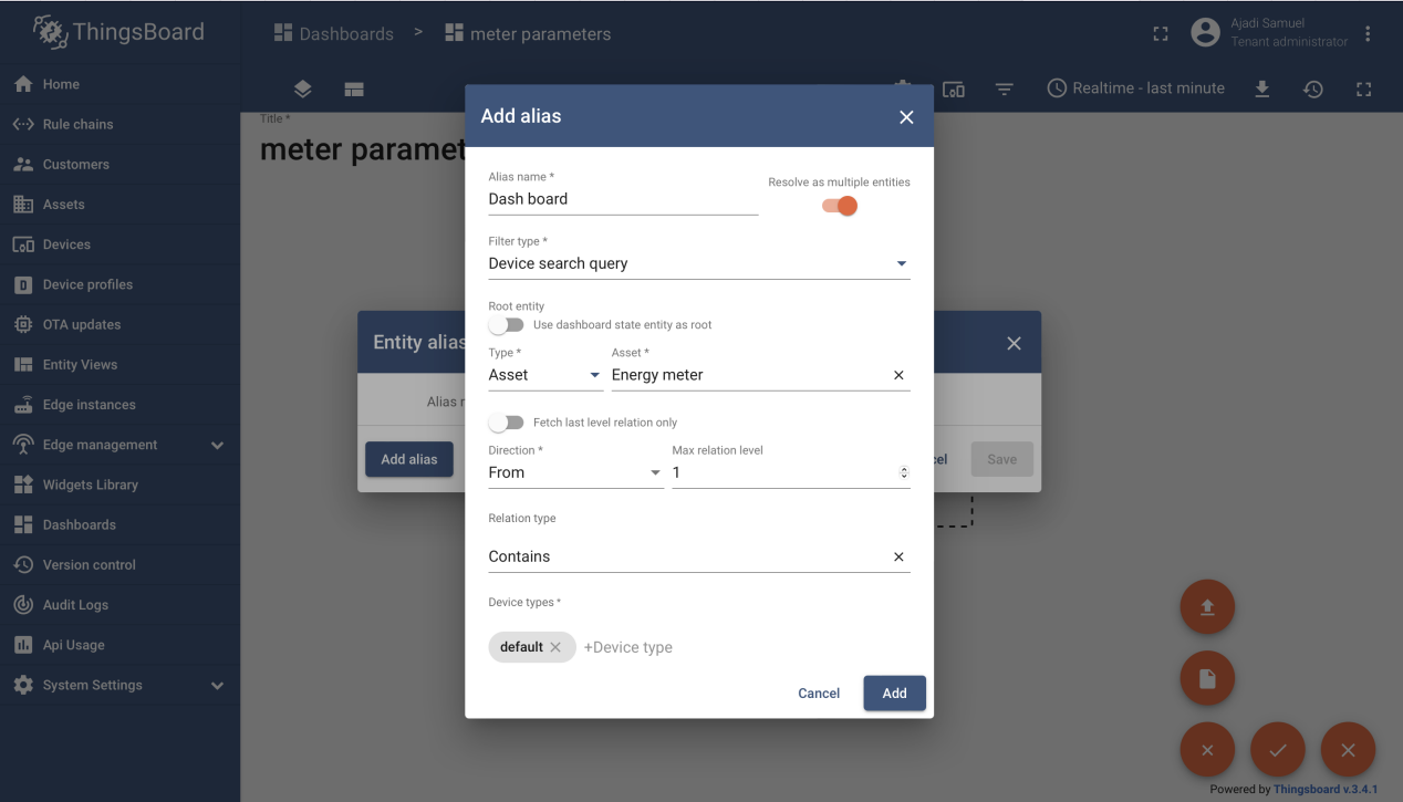 Setting up Dashboards II